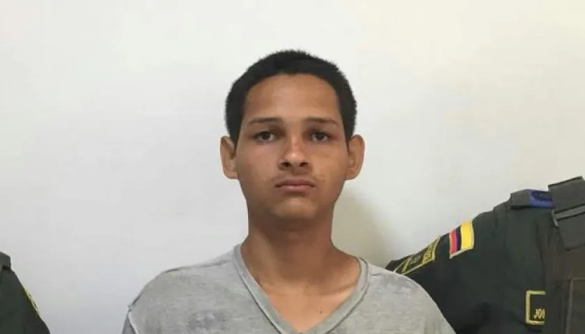 Juan Diego Ávila Torres, alias 'El Parce', tras ser capturado por la muerte de 'Papo'.