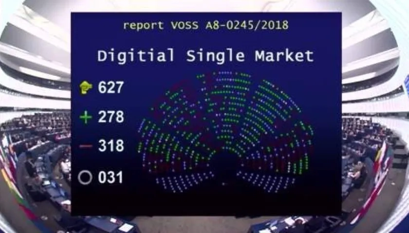 El Parlamento Europeo discutirá en septiembre las normas propuestas sobre derechos de autor.