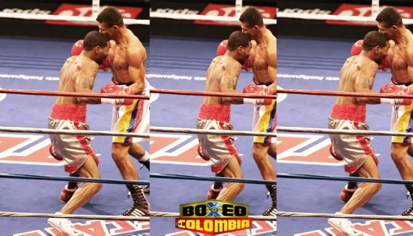 Momento del cabezazo entre Holt y Torres.