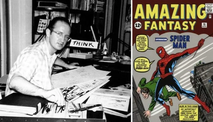 El autor estadounidense de cómics Steve Ditko.