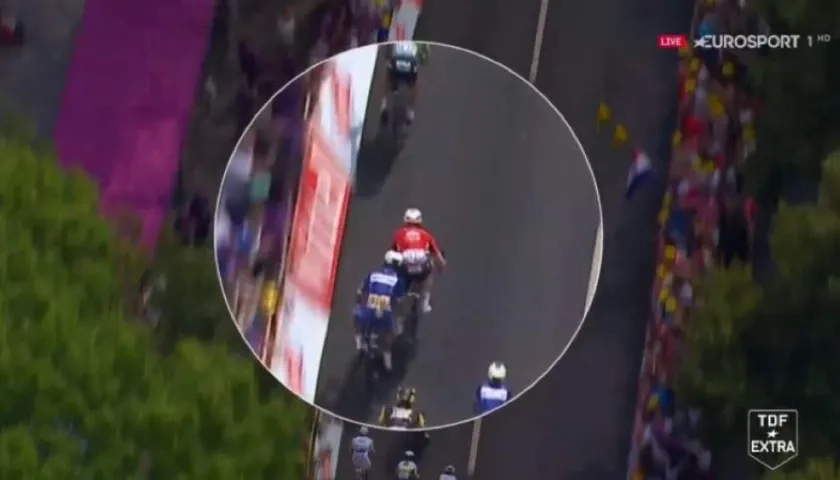 Momento del incidente. 