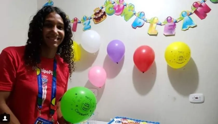 La nadadora puertorriqueña Vanessa García.