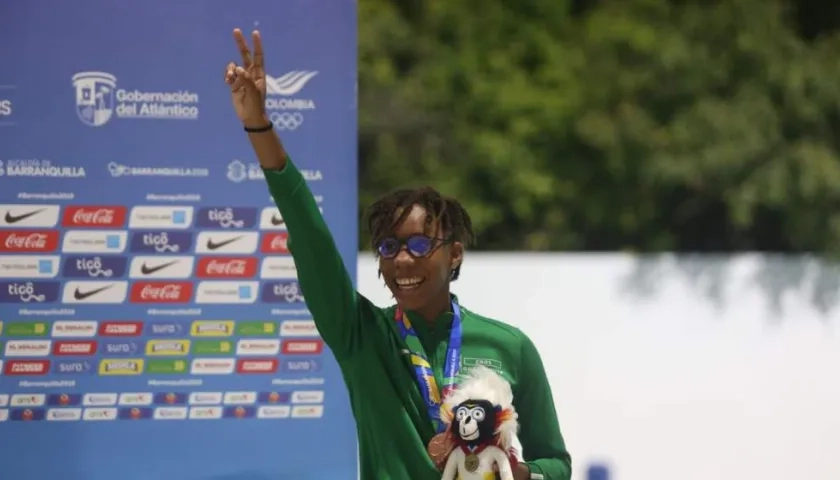 Jean Mathilde, ganadora de la medalla de bronce. 