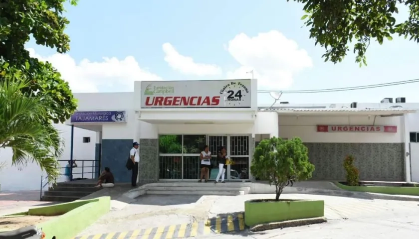 Fachada de la Clínica Campbell de Barranquilla.