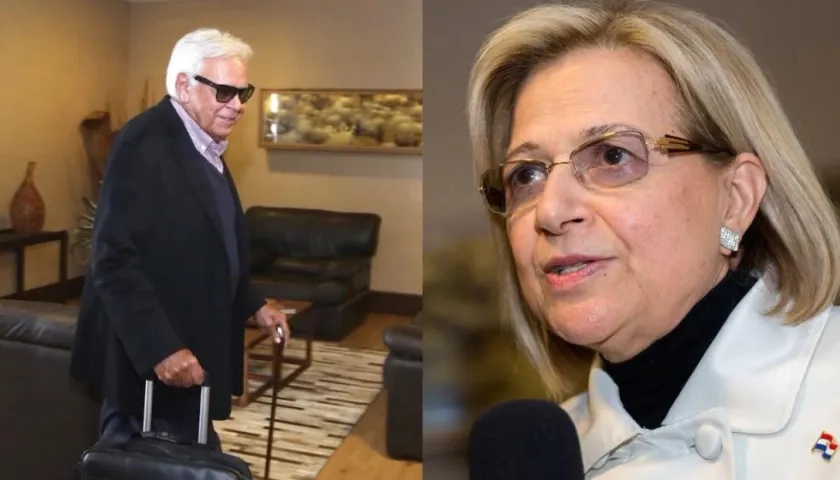 El expresidente español Felipe González y la Vicepresidenta de Paraguay Alicia Pucheta.