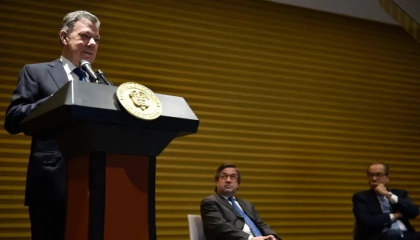 Juan Manuel Santos, presidente de Colombia.