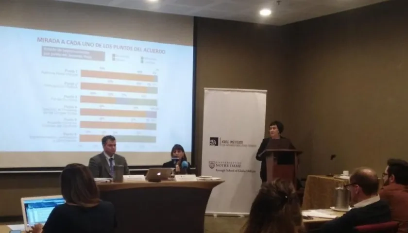 El segundo informe del Instituto Kroc sobre el estado de implementación del Acuerdo de Paz de Colombia fue entregado hoy.