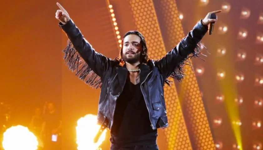 El cantante colombiano Maluma.