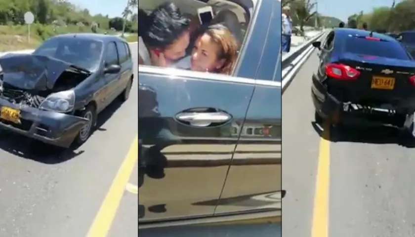 El accidente ocurrió en la Vía al Mar.