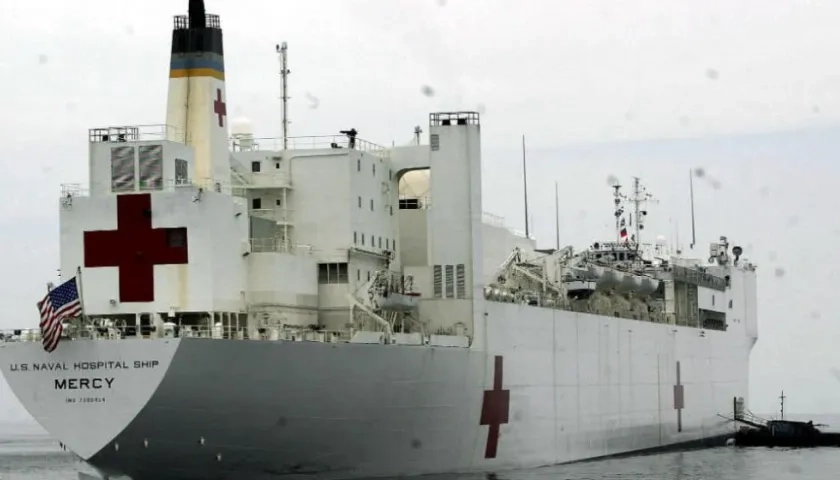 Buque hospital estadounidense en "misión humanitaria"