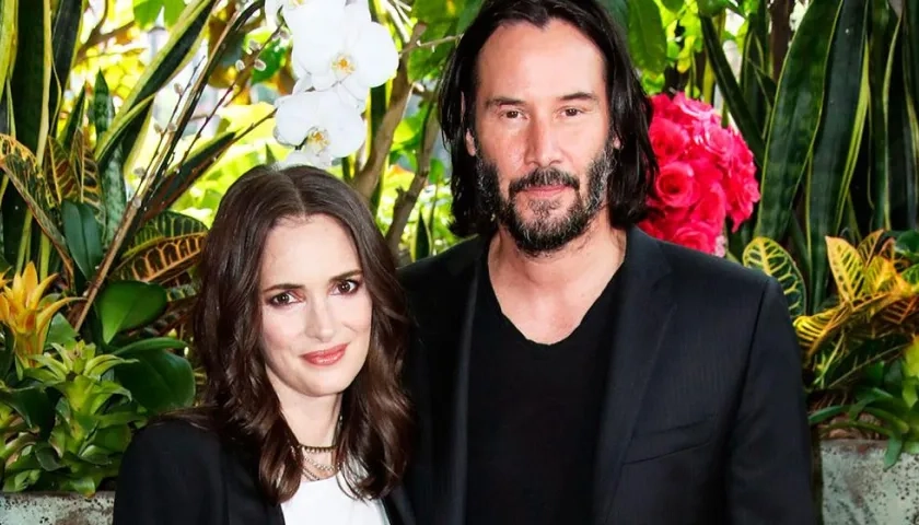 Los actores Winona Ryder y Keanu Reeves.