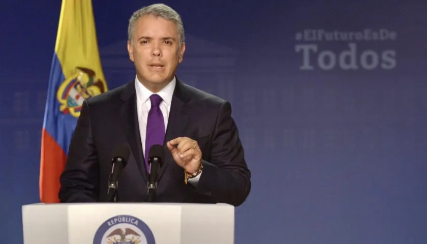 El Presidente Iván Duque