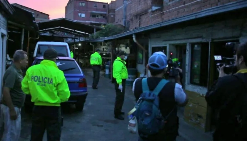 Momentos del operativo.