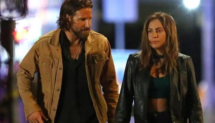El actor Bradley Cooper y la cantante Lady Gaga.