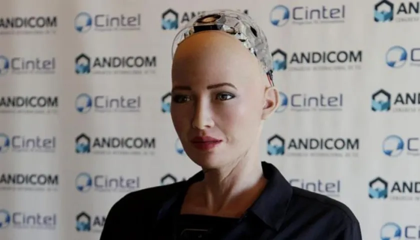 La robot Sophia. 