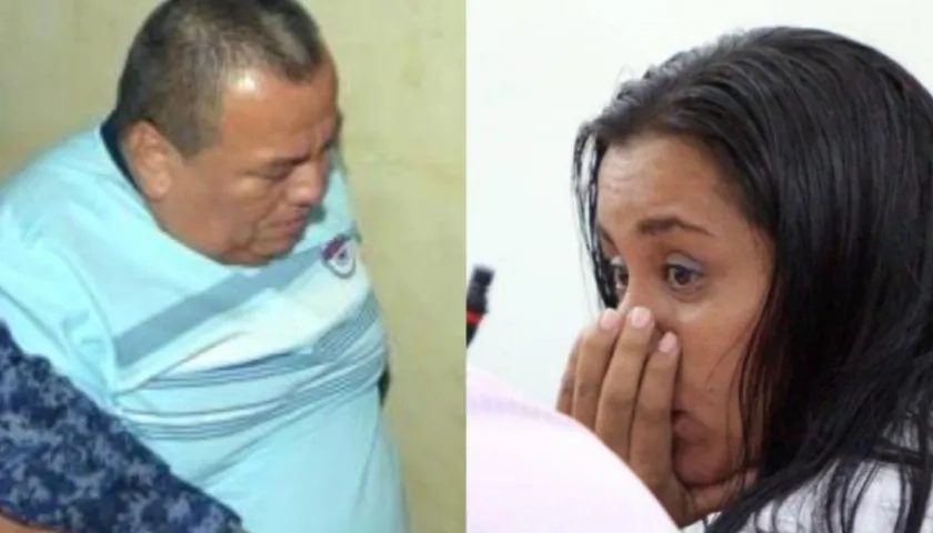  Edilberto Rojas y  Ángela Johanna Guerra, los padrinos de Sarita.