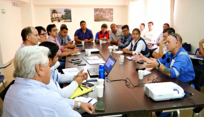 Reunión del Consejo Departamental de Riesgo.