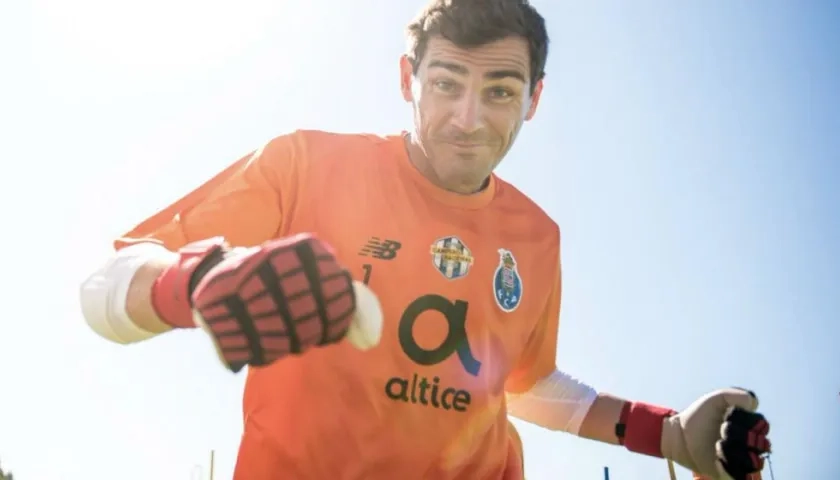 Íker Casillas, arquero español. 