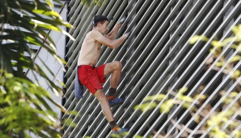 Pavel Gogulan, conocido como el 'spiderman' ruso.