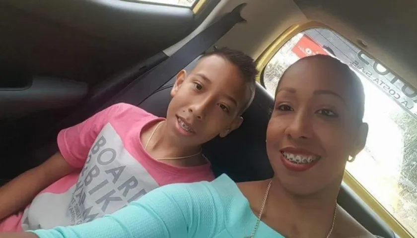 Milena Patricia Hernández y su hijo. La mamá autorizó la publicación de esta imagen. 