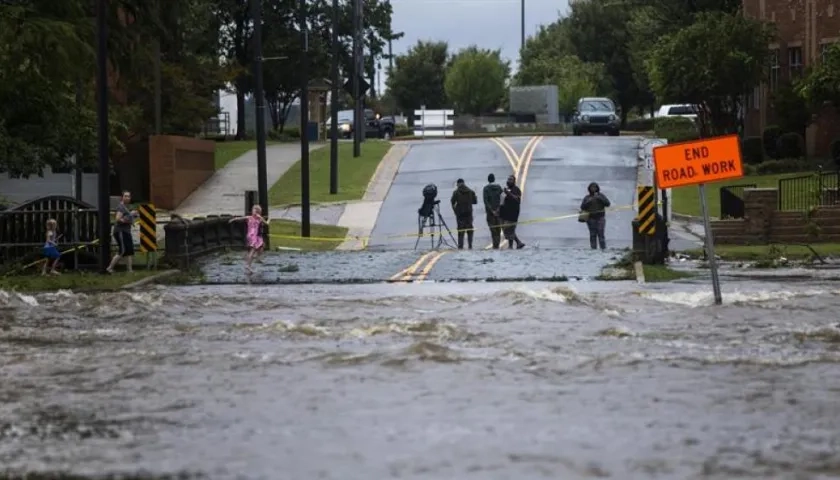 Fayetteville fue una de las ciudades donde Florence pasó con su fuerza.