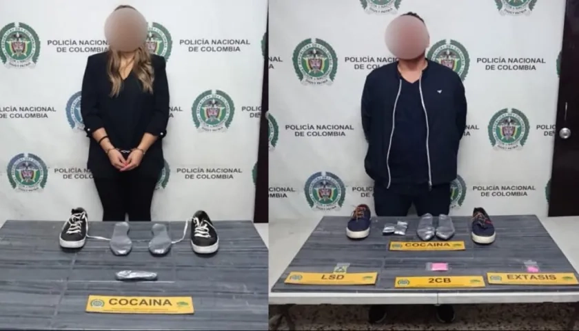 Ciudadana española y a su pareja en el Aeropuerto Internacional El Dorado de Bogotá