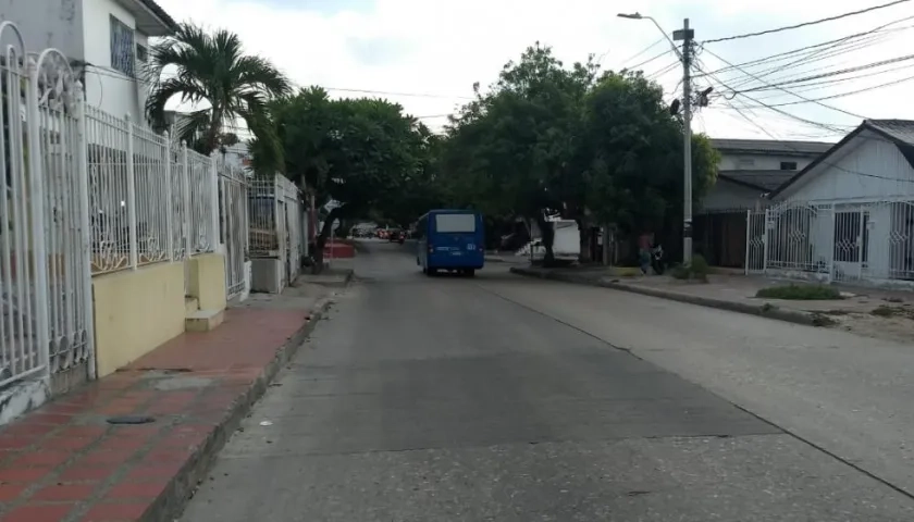 Barrio San Felipe, por donde ocurrió el atraco,