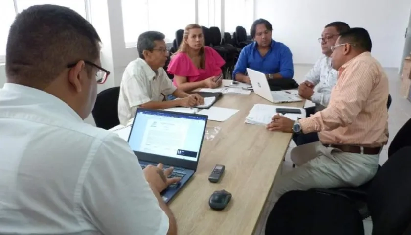 Junta de la ESE Hospital de Baranoa reunida este martes.