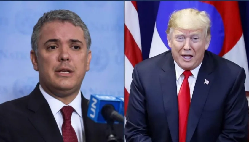 Presidente Iván Duque y el Presidente Donald Trump se reunirán este martes.