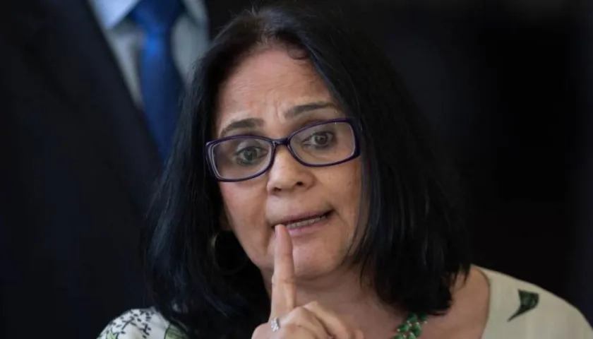 La ministra de la Mujer, la Familia y los Derechos Humanos de Brasil, Damares Alves.