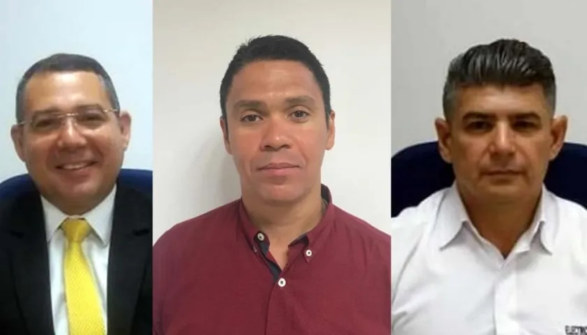 Ramiro Castilla Andrade, Gerente Atlántico Norte; Edwin Goenaga Grandet, Gerente Magdalena y Jorge Rivero Cuadro, Gerente Cesar.