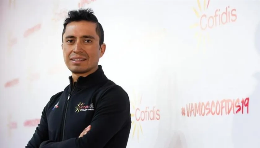El ciclista colombiano Darwin Atapuma.