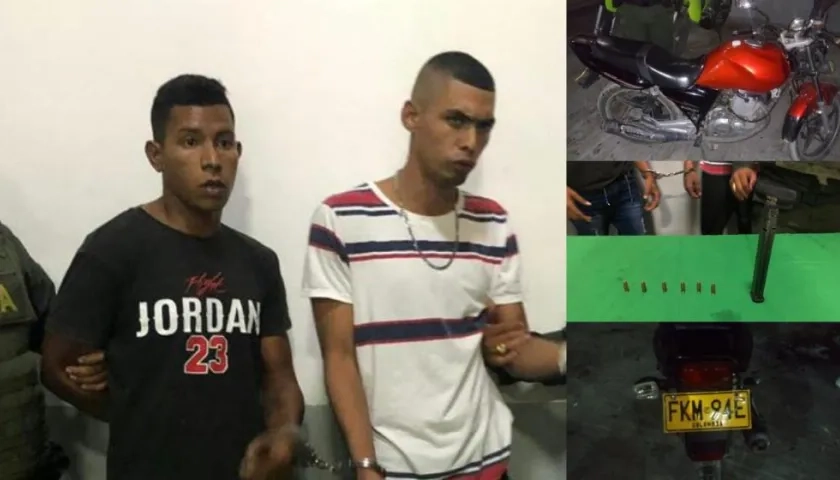 Isaías De Jesús Acosta Crúzate, alias 'El Tigre' y Jean Luis Jiménez Yarala, alias 'Estrellita', los capturados.