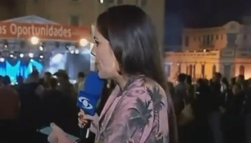 La presentadora Linda Palma.