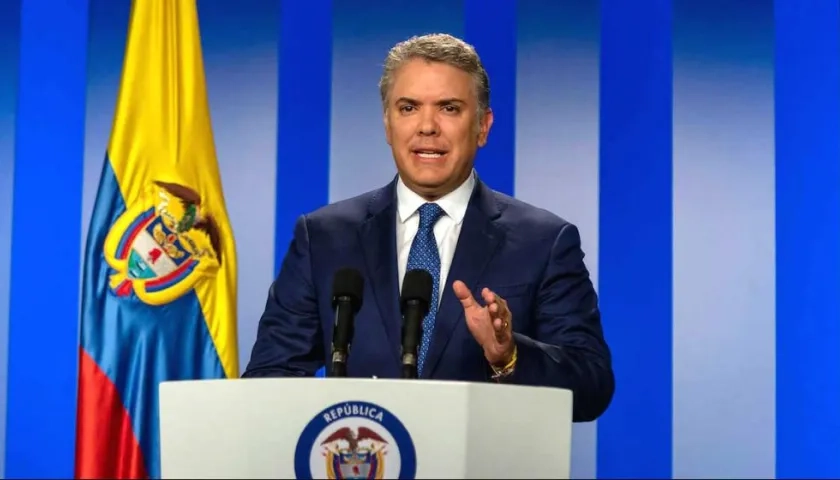 El Presidente Iván Duque.