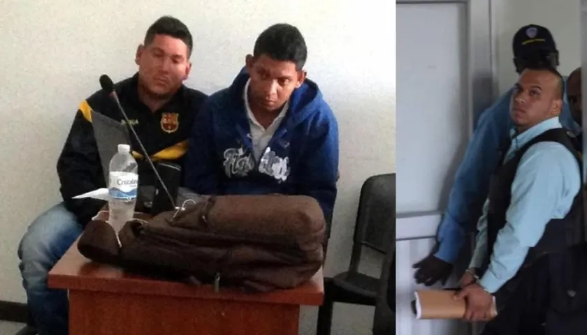 Jossie Stevan Sandoval Cabrera, Bladimir Gutiérrez Díaz y Jonathan Berdugo Bolaños.