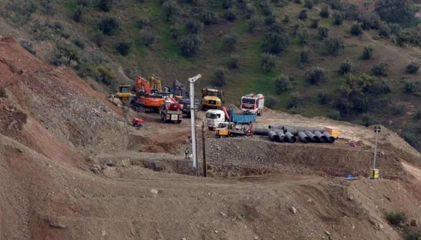 Zona donde se trabaja para rescatar al menor.