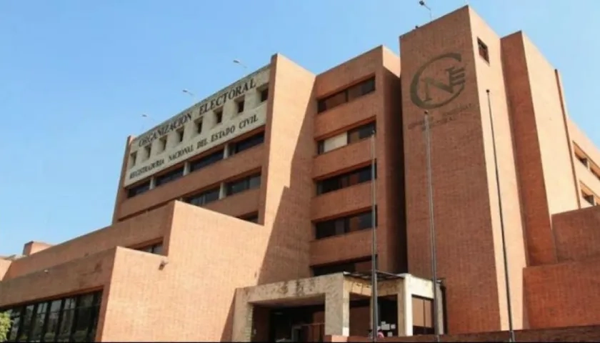 Sede del Consejo Nacional Electoral.