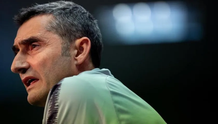 El entrenador del FC Barcelona, Ernesto Valverde. 