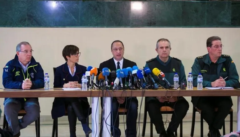 Rueda de prensa ofrecida este sábado para dar los detalles de los trabajos que permitieron recuperar el cuerpo sin vida de Julen, el niño de dos años que cayó a un pozo el pasado 13 de enero. 