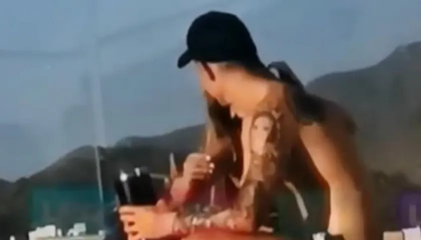 James Rodríguez y la modelo Shannon De Lima.