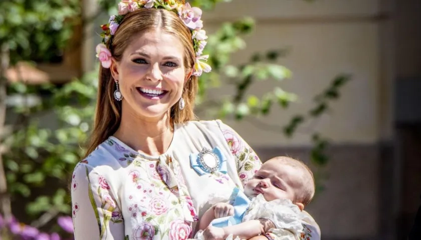 La princesa Magdalena y su hija Adrienne.