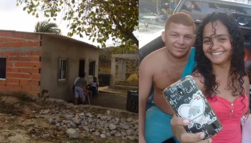 Lugar de los hechos y la pareja atacada a bala.