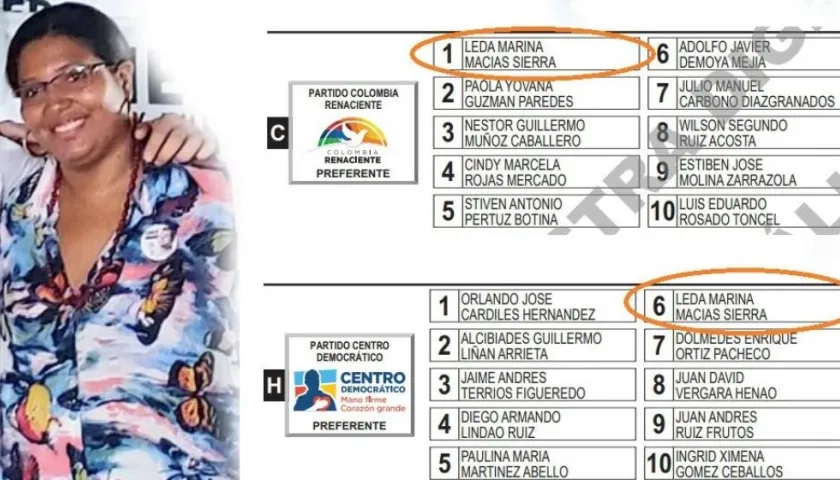Leda Macías, candidata al Concejo de Santa Marta.