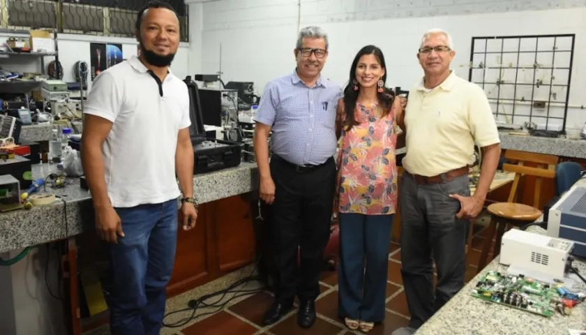 El grupo de investigadores de la Universidad del Atlántico.