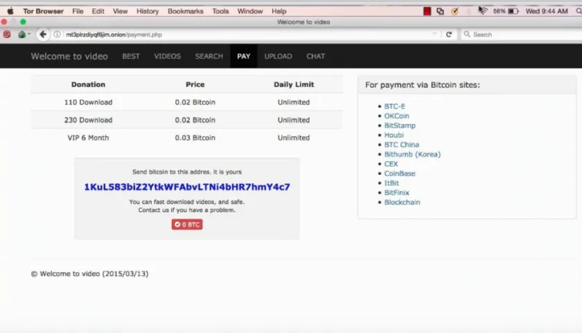 El sitio web contaba con más de un millón de descargas de ese tipo de grabaciones por parte de internautas.