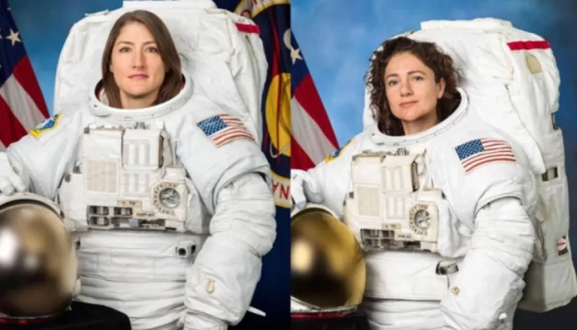 Jessica Meir y Christina Koch.