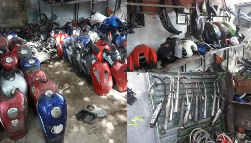 Autopartes de motocicletas.