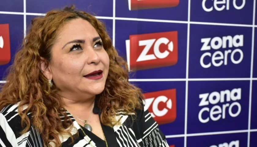 La mexicana Laura Torres, actriz de doblaje. 