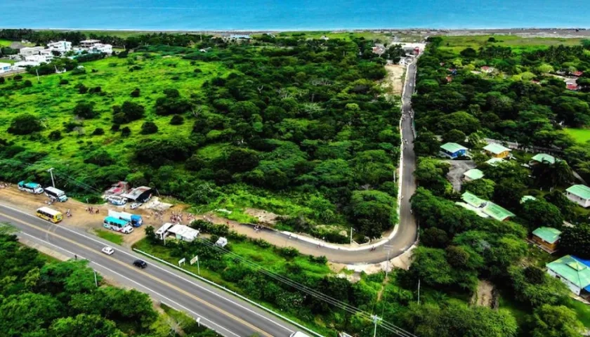 Trayecto de la vía.